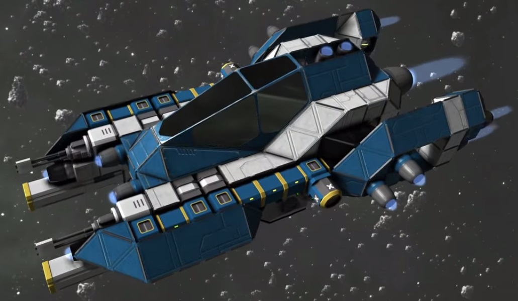 Space engineers корабль на водороде чертежи